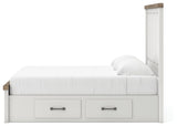 Savonport King Panel Bed with Storage