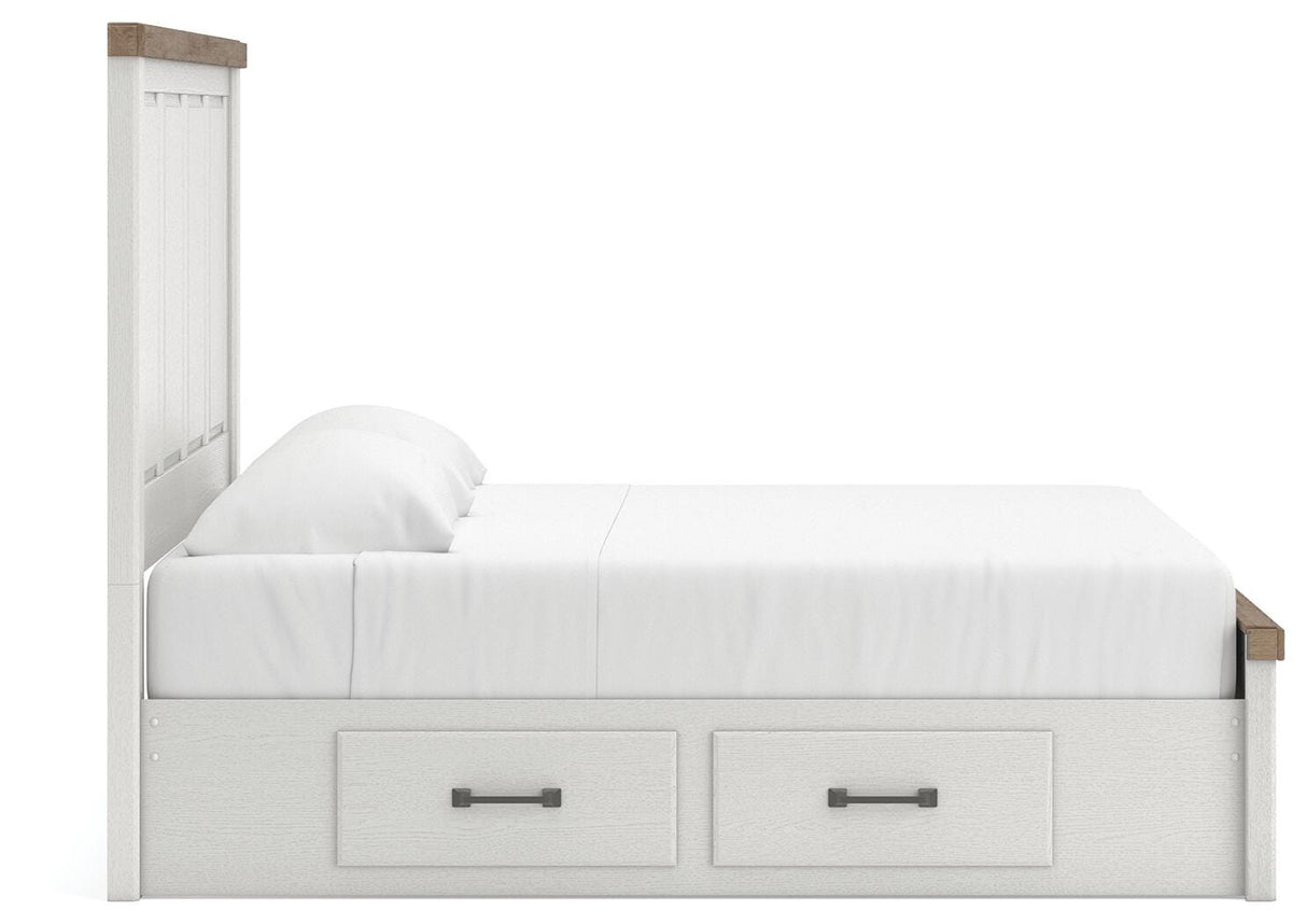 Savonport King Panel Bed with Storage