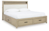 Calmoro California King Bookcase Bed