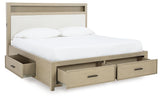 Calmoro California King Bookcase Bed