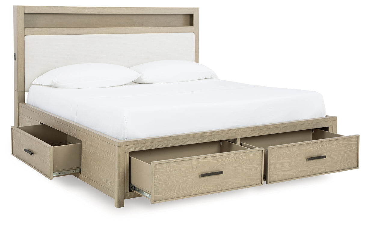 Calmoro California King Bookcase Bed