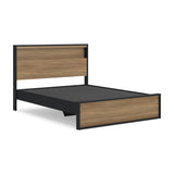 Kozmour Queen Bookcase Complete Bed Frame