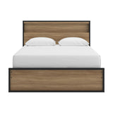 Kozmour Queen Bookcase Complete Bed Frame