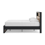 Kozmour Queen Bookcase Complete Bed Frame