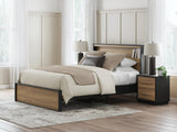 Kozmour Queen Bookcase Complete Bed Frame