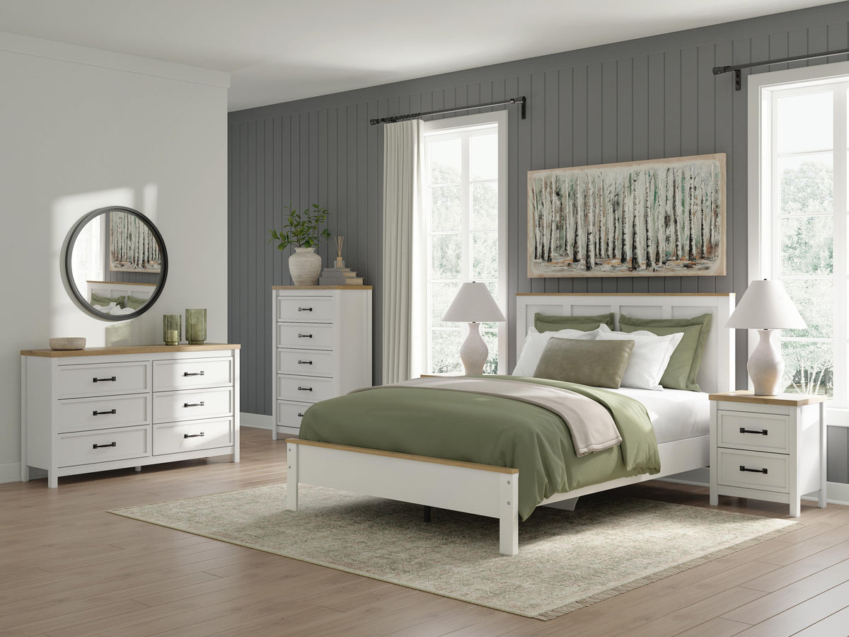 Kerisden Queen Panel Complete Bed Frame