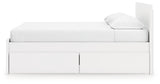 Onita King Panel Platform Bed with 2 Side Storage