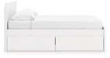 Onita King Panel Platform Bed with 2 Side Storage