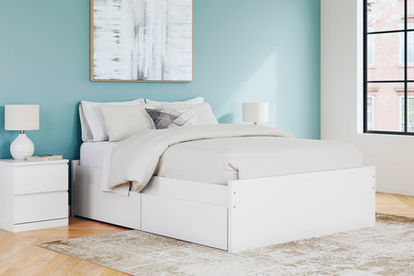 Onita Queen Platform Bed with 1 Side Storage