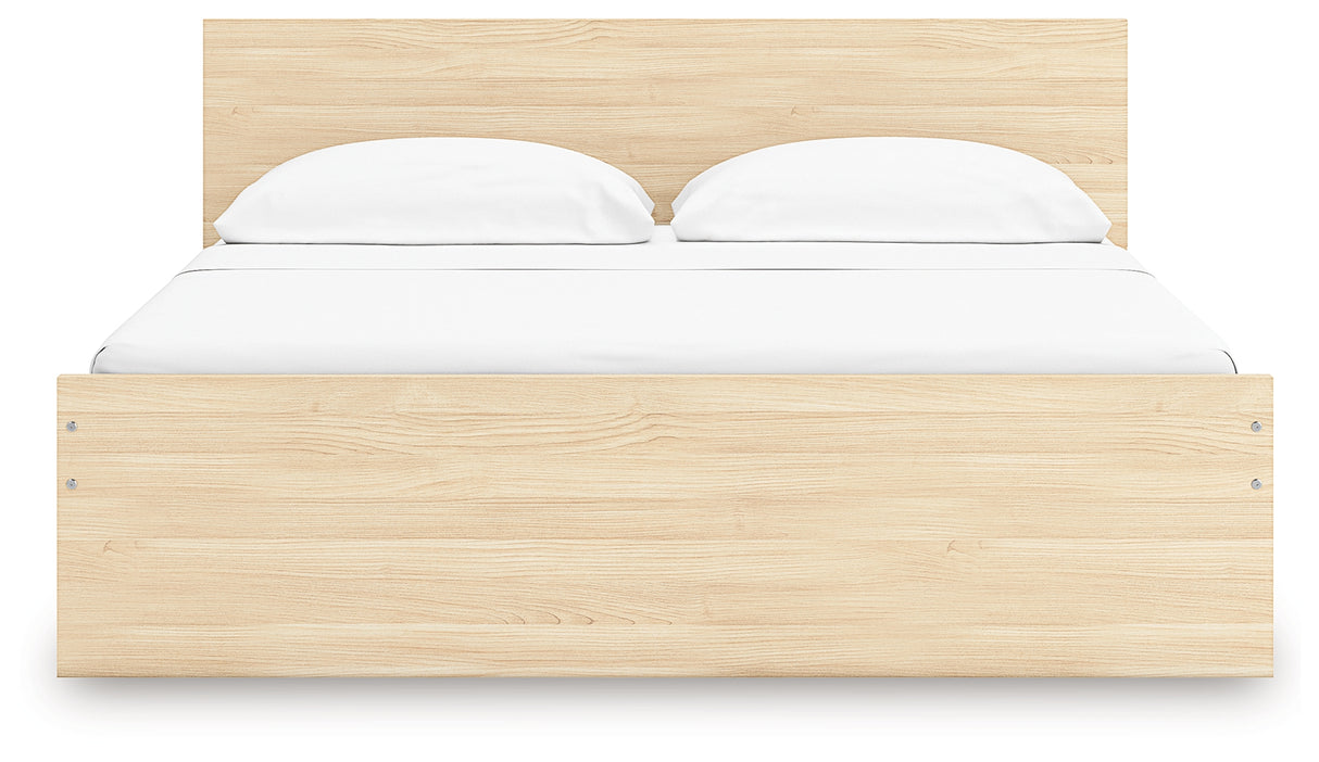 Onita King Panel Platform Bed with 2 Side Storage