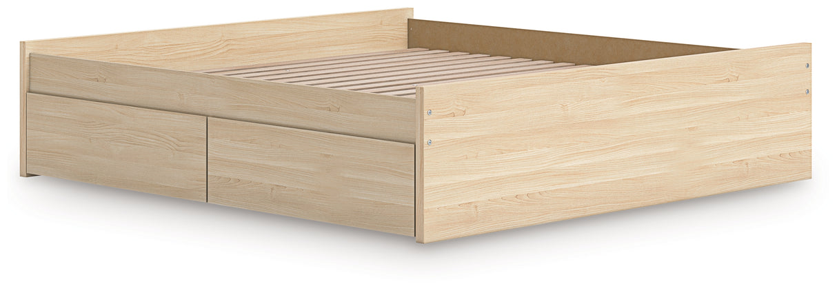 Onita King Platform Bed with 1 Side Storage