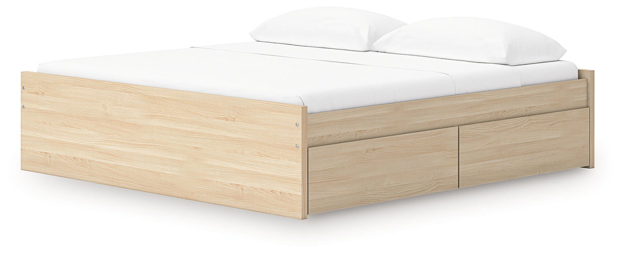 Onita King Platform Bed with 2 Side Storage