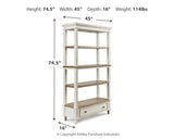 Realyn 75\" Bookcase