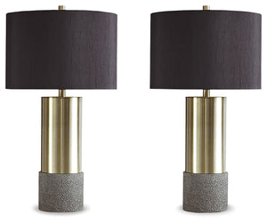 Gray/Brass Finish