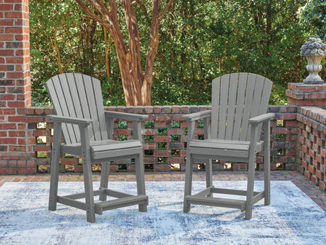 Sanctuary Beach Outdoor Counter Height Bar Stool (Set of 2)