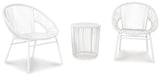 Mandarin Cape Outdoor Table and Chairs (Set of 3)