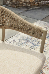 Orchard Beach Outdoor Arm Chair with Cushion (Set of 4)