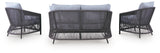 Bridges Beach Outdoor Love/Chairs/Table Set (Set of 4)