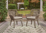 Beach Front Arm Chair with Cushion (Set of 2)