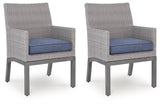 Half Moon Beach Outdoor Arm Chair with Cushion (Set of 2)