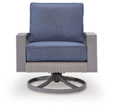 Half Moon Beach Outdoor Swivel Lounge Chair with Cushion