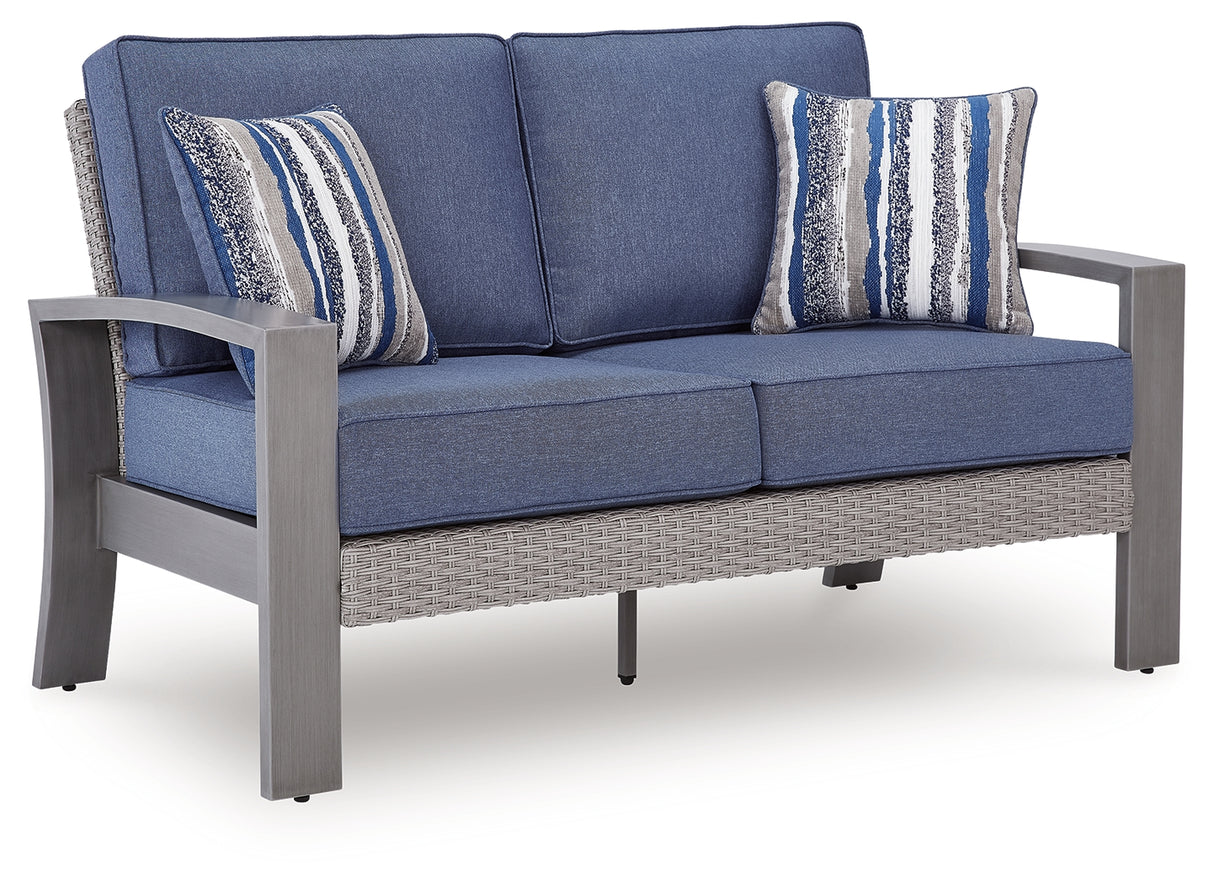 Half Moon Beach Outdoor Loveseat with Cushion