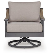 Ocean Beach Outdoor Swivel Lounge with Cushion
