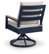 East Beach Outdoor Swivel Chair with Cushion (Set of 2)