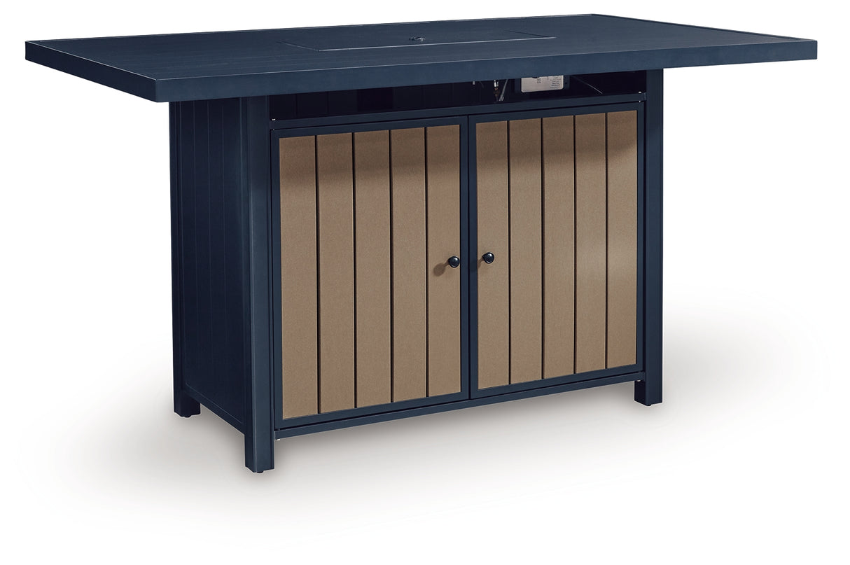 East Beach Outdoor Bar Table with Fire Pit