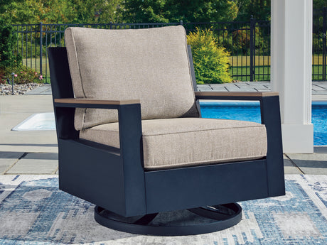 East Beach Outdoor Swivel Glider Chair with Cushion