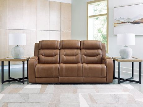 Knightington Power Reclining Sofa with Audio Seating