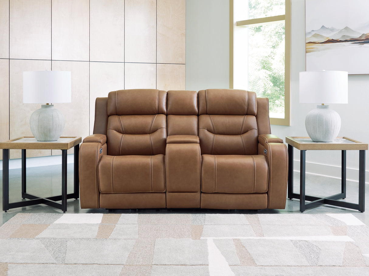Knightington Power Reclining Loveseat with Audio Seating