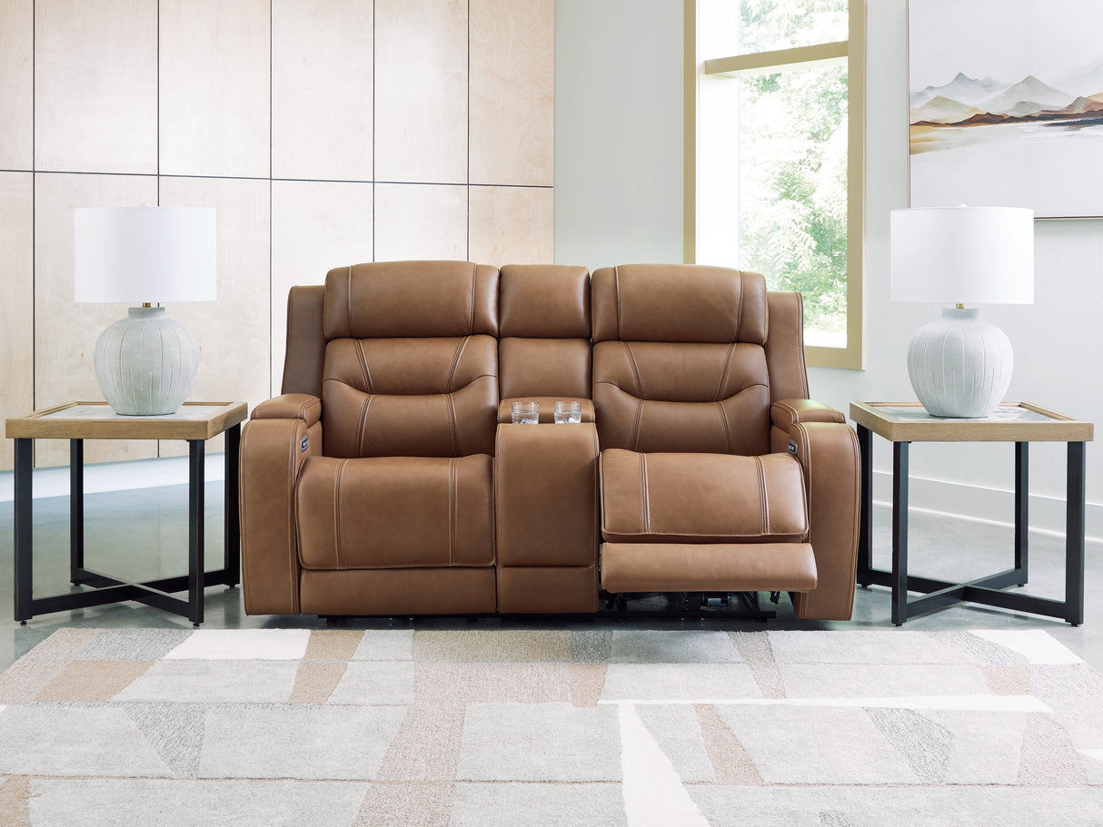 Knightington Power Reclining Loveseat with Audio Seating
