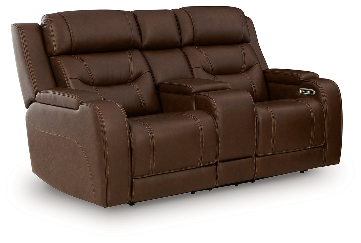 Knightington Power Reclining Loveseat with Audio Seating