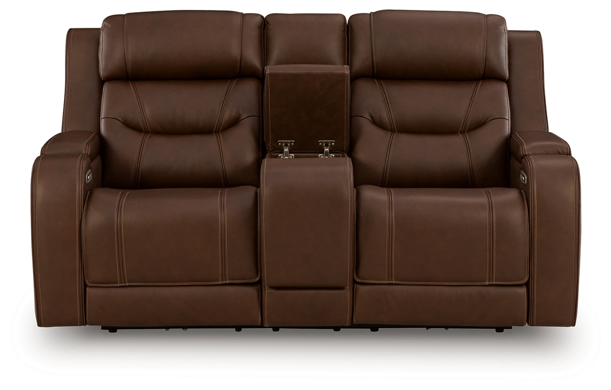 Knightington Power Reclining Loveseat with Audio Seating