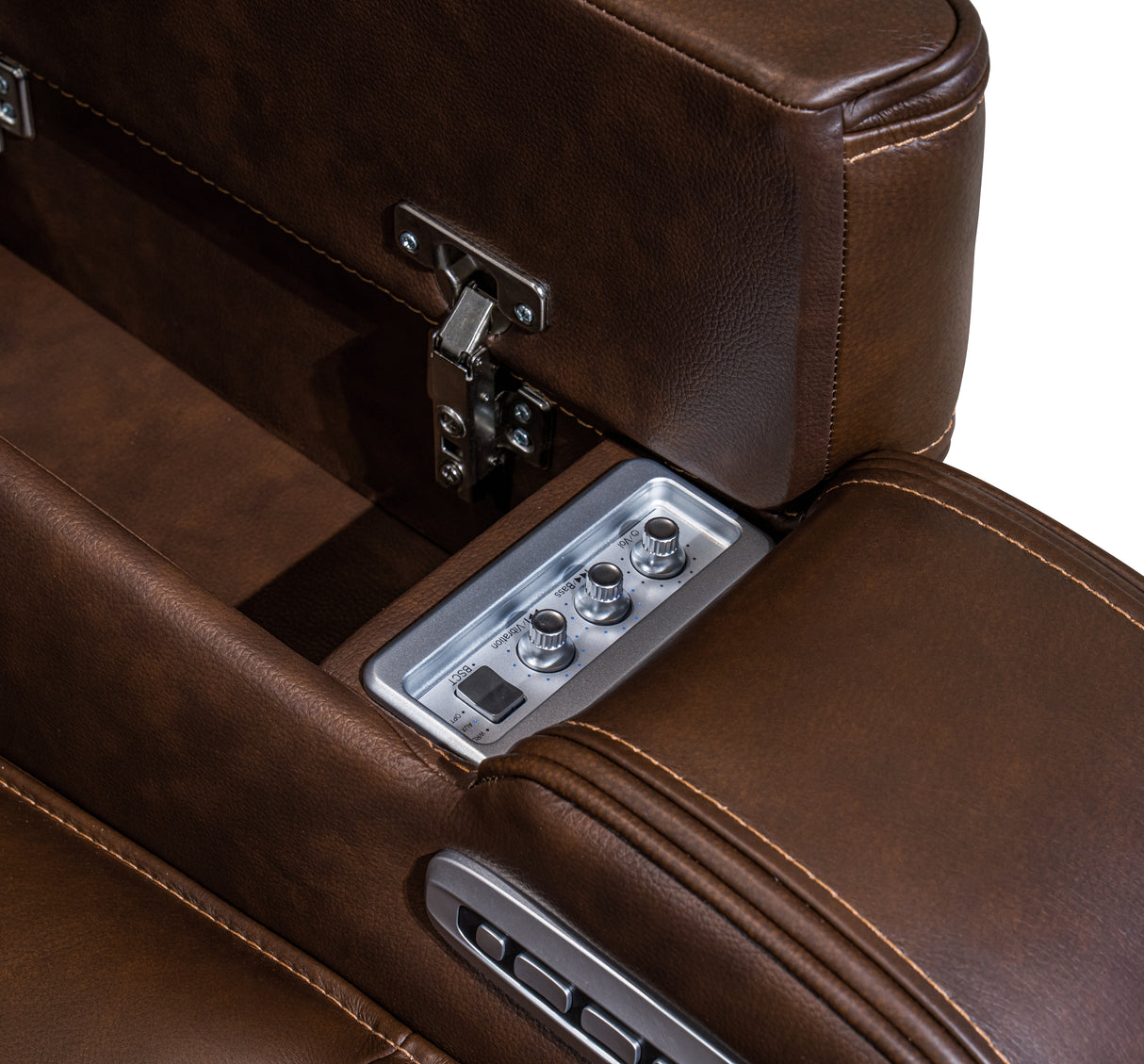 Knightington Power Reclining Loveseat with Audio Seating