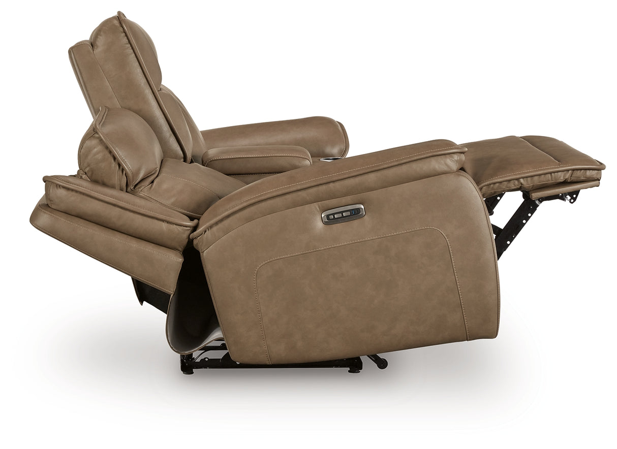 Glencroft Power Reclining Loveseat with Console