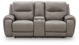 Real Moments Power Reclining Loveseat with Audio Seating