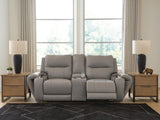 Real Moments Power Reclining Loveseat with Audio Seating