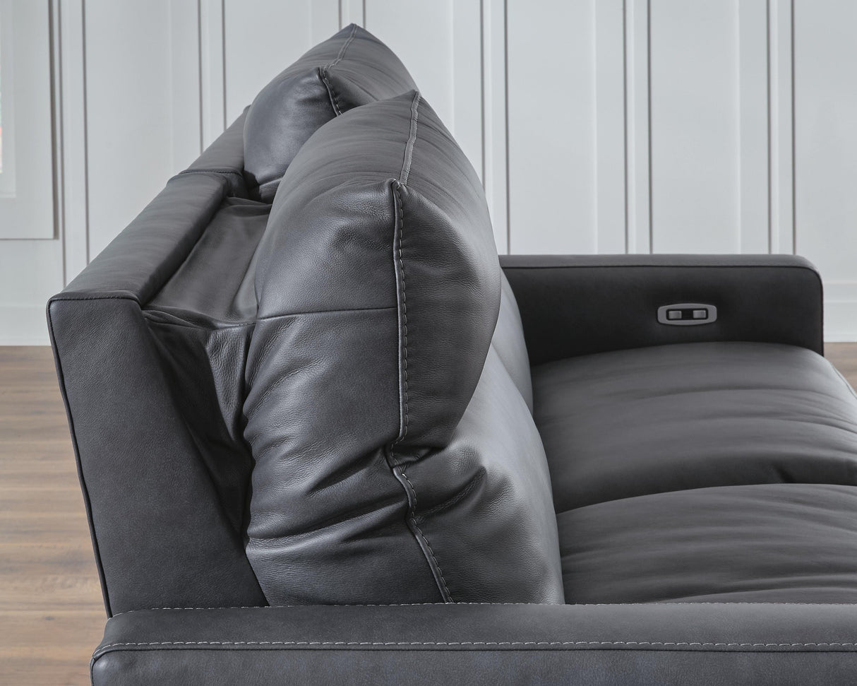 ModZ 7-Piece Power Reclining Sectional with Audio Consoles