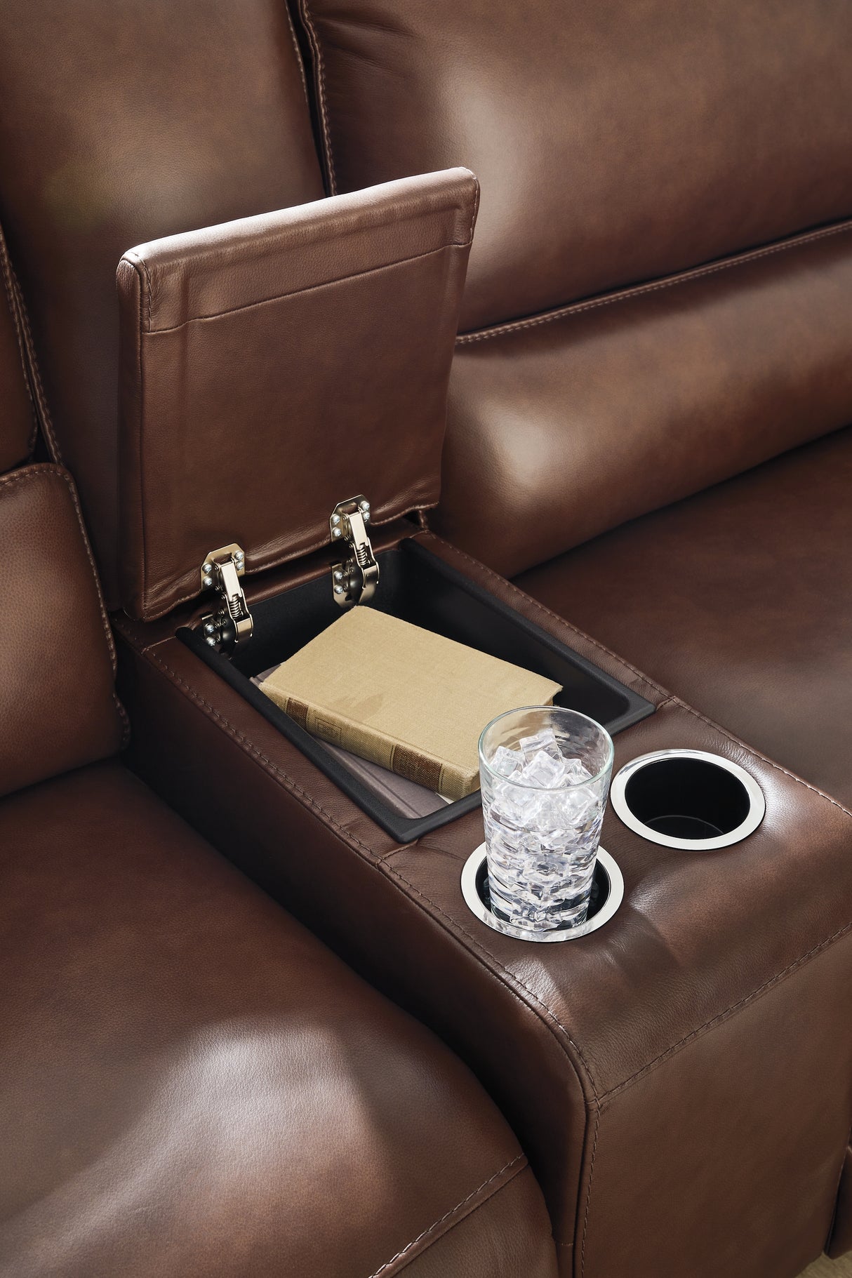 DeepWakes 6-Piece Reclining Sectional with Storage Console