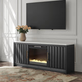 Cadmori 63\" TV Stand with Electric Fireplace