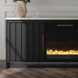 Cadmori 63\" TV Stand with Electric Fireplace