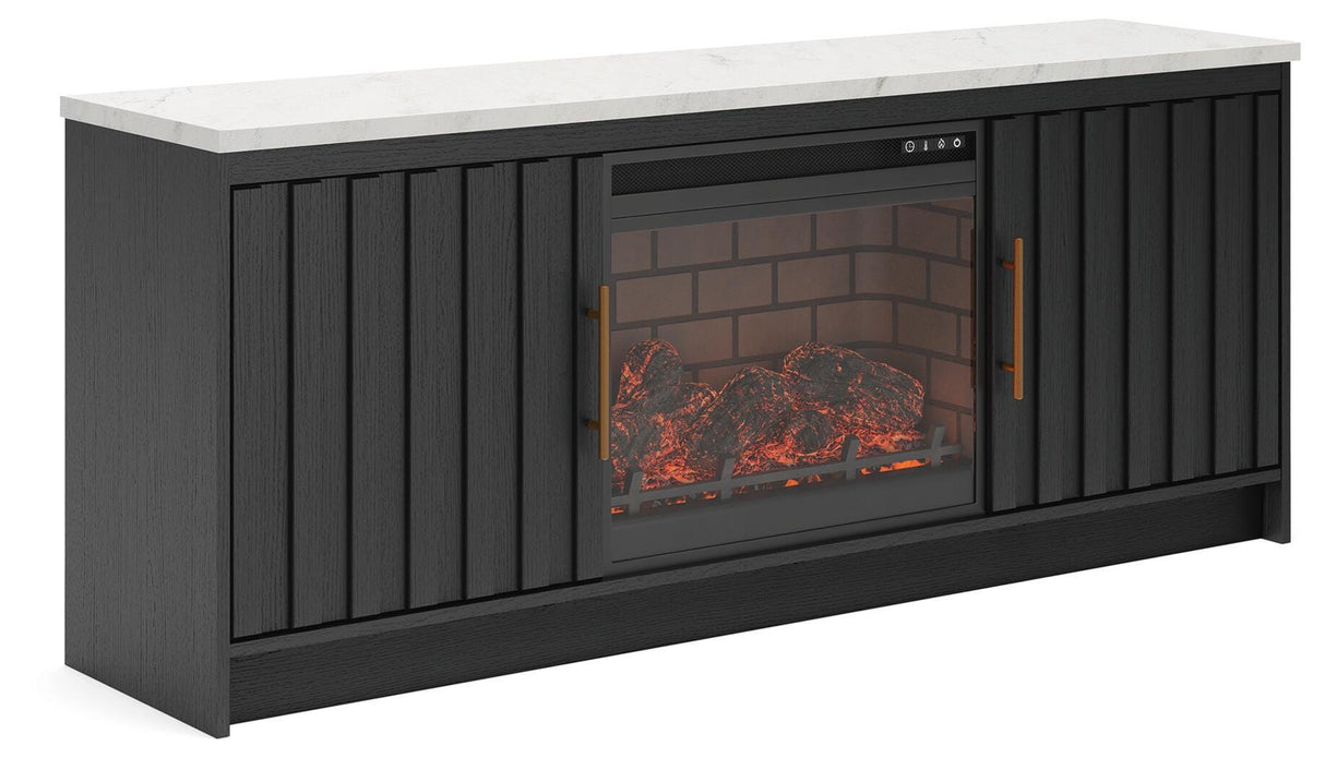 Cadmori 63\" TV Stand with Electric Fireplace