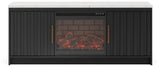 Cadmori 63\" TV Stand with Electric Fireplace