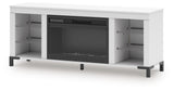 Brollevi 60" TV Stand with Electric Fireplace