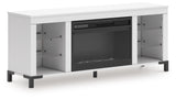 Brollevi 60" TV Stand with Electric Fireplace