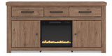 Garistyn 73\" TV Stand with Electric Fireplace