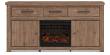 Garistyn 73\" TV Stand with Electric Fireplace