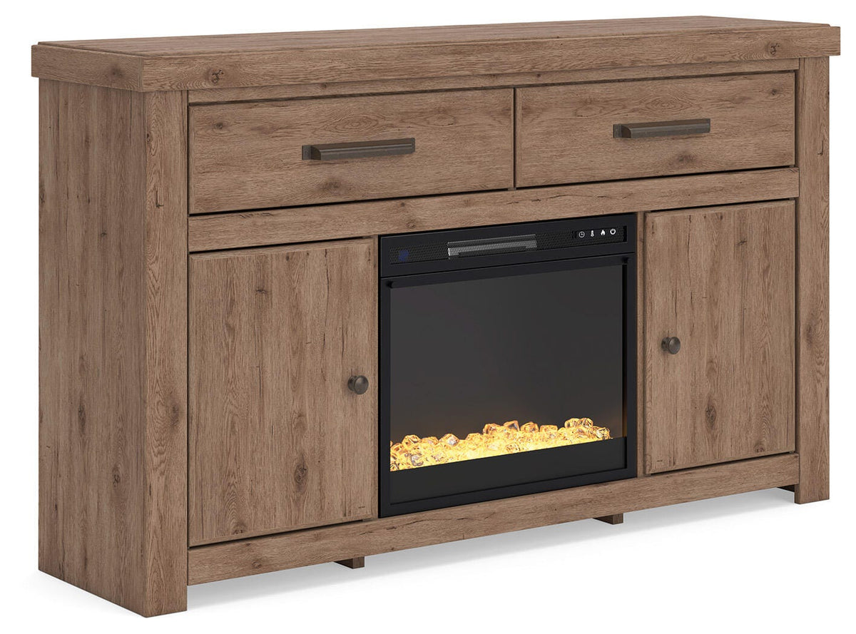 Garistyn 62\" TV Stand with Electric Fireplace